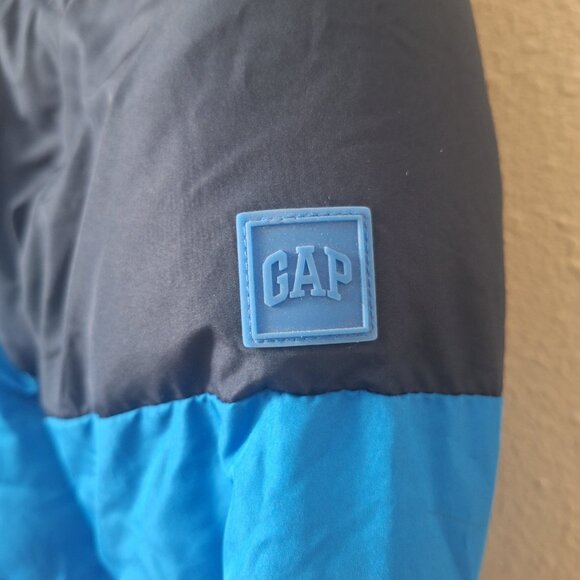 Kids Puffer Jacket ColdControl GAP Blue Size S - Picture 2 of 10
